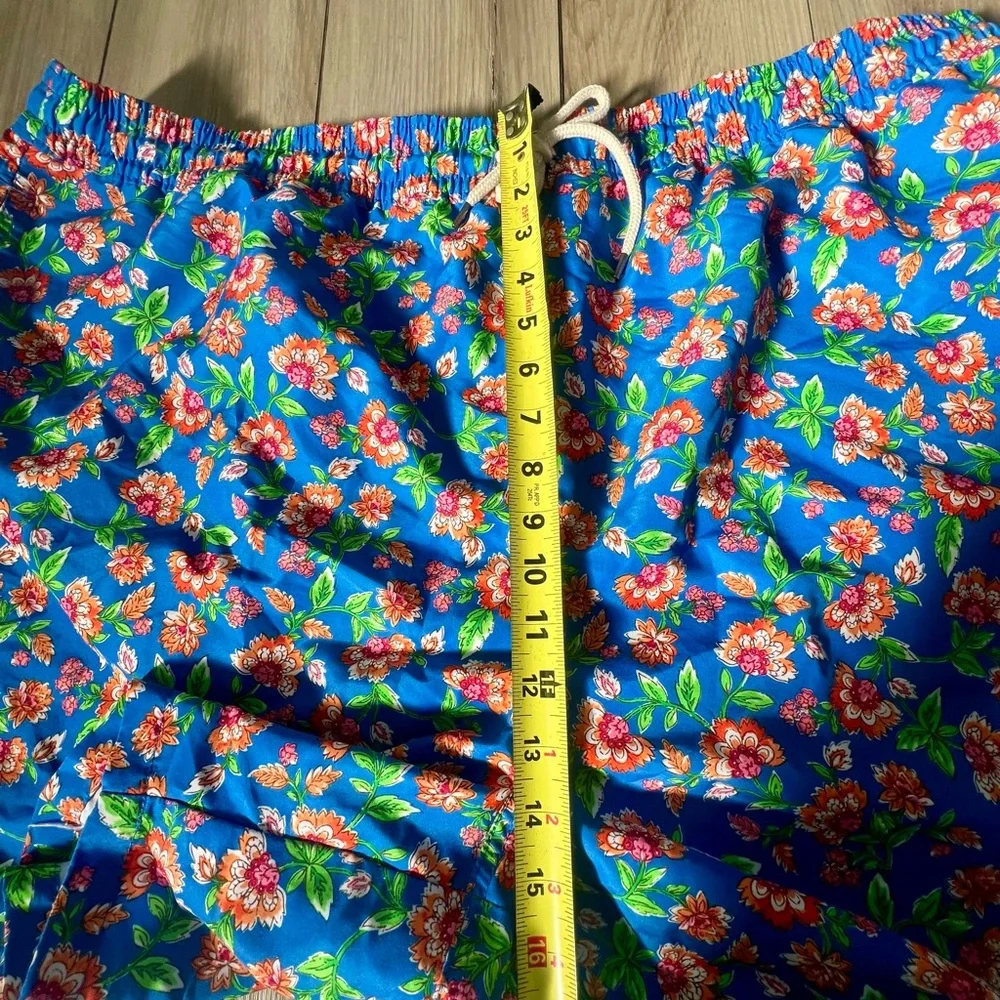 Polo Ralph Lauren Blue Floral Pattern Traveler Swim Trunks men’s 4XB